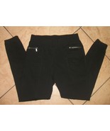 womens pants black faux zipper pockets matty m nwot - $28.96 CAD