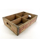 Vintage Wooden Pepsi Bottle Crate, Akron/Canton, Plant Shelf, Man Cave D... - £31.19 GBP