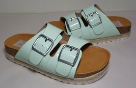 DV Dolce Vita Size 7 M CARTHER Mint Green Slide Sandals New Women&#39;s Shoes - £78.72 GBP