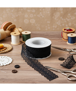 Lace Ribbon 5 Yards - Black Lace Trim for Crafting and Sewing Projects - $10.99