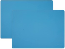 Waterproof Silicone Placemats Blue 15&quot; x 11&quot;  2 Pack NEW - £11.00 GBP