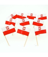 Polish Poland 2.5&quot; Mini Flag Toothpicks - Choose Your Quantity! - £6.12 GBP+
