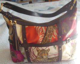 Salvatore Ferragamo Multi-color Animal /flower Shoulder Handbag - $163.35