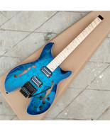 Fan Fretted 6 Strings Headless Electric Guitar,Semi Hollow  Body SD490 6... - $408.94 CAD