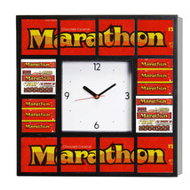 Marathon Candy Bar 1974 Wrapper Style Advertising Diner Clock 10.5&quot;. Not... - $608.22 MXN