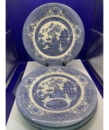 5-English Ironstone Tableware LTD. EIT Blue Willow Dinner Plates 10.25&quot; ... - $18.70