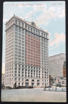 VTG White Hall Bldg Whitehall St New York Postcard Dime Savings Advertising - £13.91 GBP