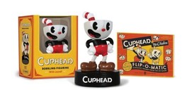 Cuphead Bobbling Figurine with Sound and Illustrated Mini Flip Book NEW ... - $13.50