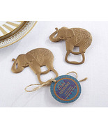 1 Lucky Golden Elephant Bottle Opener Wedding Reception Gift Party Birthday - $5.92
