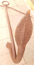 Antique Anchor-Hand Forged Hammered Iron-36&quot; w Ring-Nova Scocia-Ship Sai... - €803,29 EUR