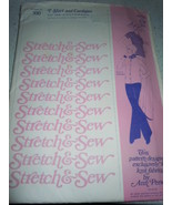 Vintage Stretch &amp; Sew Misses T-Shirt &amp; Cardigan Pattern #300 1976 - $8.21 CAD