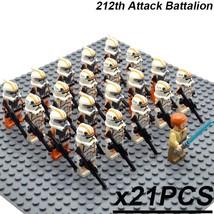 21pcs/set Obi-Wan Kenobi Leader the 212th Attack Battalion Star Wars Minifigures - £26.30 GBP