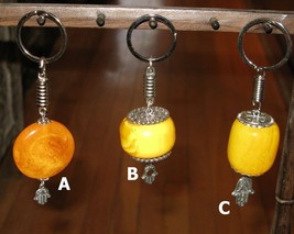 keychain- keyring -Hamsa keychain-Handmade keychain -Keychain charm- Fat... - $23.75