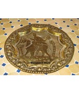 Moroccan Decorative Hanging vintage brass wall plate- Moroccan antique p... - $2,578.69 MXN