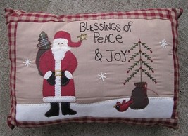 31146S - Blessings of Peace &amp; Joy Cloth Pillow  - $11.95