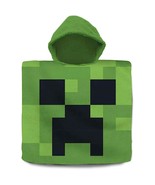Minecraft Hooded Poncho Towel – Creeper Green... - $337.03 MXN