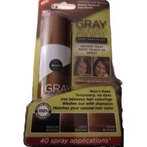 Vntg Gray Away Hair Root Concealer Spray Med Brwn to Drk Blonde QB Labs See More - $12.19