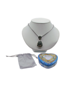 Brighton Contempo Collection Silver Scrolled Teardrop Pendant Necklace 2... - £32.60 GBP