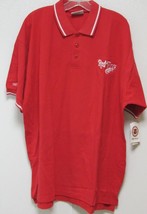 NHL Nwt Majestic Athletic Polo Shirt Detroit Red Wings Adult Size X-Large - £23.50 GBP