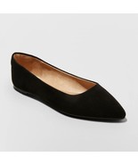 A New Day Women&#39;s Corinna Ballet Flats 8 WIDE Pointed Toe Black Memory F... - $422.44 MXN