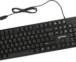Manhattan Wired Computer Keyboard Black (179324) USB Connection, - $20.56