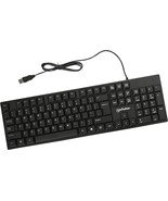 Manhattan Wired Computer Keyboard Black (179324) USB Connection, - £16.16 GBP