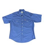 Vintage Woolrich Teton Work Shirt Fishing Navy Blue Hong Kong Men&#39;s Larg... - £12.82 GBP