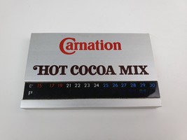 Vintage Carnation Hot Cocoa Mix Metal desk thermometer color changing not workin - £15.56 GBP