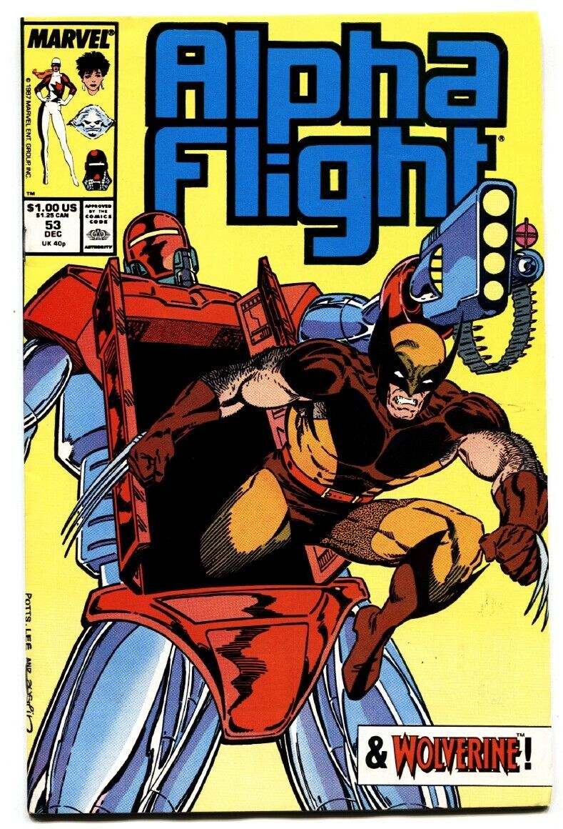 ALPHA FLIGHT #53-MARVEL COMICS-MUTANTS!-JIM LEE comic book - $18.92