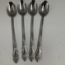 Reed Barton HAVERSHAM Stainless 18/10 Glossy Silverware Lot 4 Iced Tea S... - $29.69