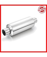 Polished Stainless Steel Muffler for Enhanced Exhaust Flow - 3.77&quot; Long - $1,079.70 MXN