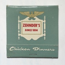 Zehnder’s Restaurant Frankenmuth Michigan Match Book Matchbook - £3.89 GBP