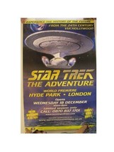 Star Trek The Aventura Póster Hyde Parque Londres - £42.37 GBP