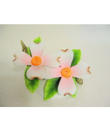 Lefton Pink Dogwood Porcelain Figurine 07761 - £19.65 GBP