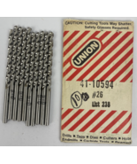 Lot of 10 x UNION #26 Jobber Length 3.71mm Cobalt Drill Bit 238- USA MADE - NEW - $23.75