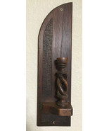 Interior wall all wood candle holder Brown Vintage - €25,61 EUR