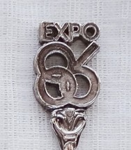 Collector Souvenir Spoon Canada BC Vancouver Expo 86 Logo Figural 1986 - £2.38 GBP