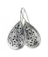 Gerochristo 1385 - Sterling Silver -  Medieval Byzantine Filigree Earrings  - £138.49 GBP