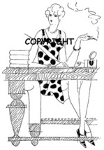 WOMANLY ADVICE FROM CATALLA mounted rubber stamp - $8.50