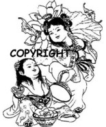 LITTLE JAPANESE GIRLS new mounted rubber stamp - €6,51 EUR