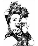 CARMAN MIRANDA new mounted rubber stamp - €6,08 EUR