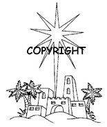 CIJS LITTLE TOWN OF BETHLEHEM NEW mounted rubber stamp - €5,21 EUR