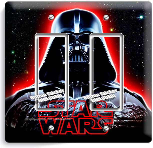 Primary image for DARTH VADER RED GLOW HALMET STAR WARS DARK FORCE DOUBLE GFCI LIGHT SWITCH DECOR