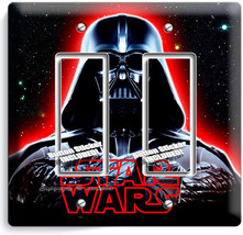 Darth Vader Red Glow Halmet Star Wars Dark Force Double Gfci Light Switch Decor - £12.50 GBP
