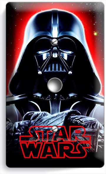 DARTH VADER RED GLOW HALMET STAR WARS DARK FORCE DIMMER LIGHT CABLE ROOM DECOR