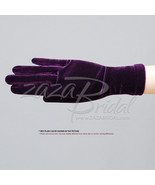 Stretch Velvet Gloves Slip-On Wrist Length / Various Colors - $32.66 CAD