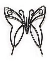 Wrought Iron Butterfly Garden Stake - Amish Handmade Lawn Wall Decor - £33.56 GBP