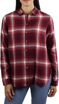 Jachs Girlfriend Women&#39;s Plus Size XXL Red Soft Flannel Long Sleeve Shir... - £14.14 GBP
