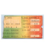 Billy Joel Concert Ticket Stub Décembre 31 1982 Madison Carré Jardin New... - £40.62 GBP
