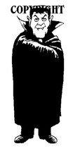 COUNT DRACULA mounted halloween rubber stamp - £6.39 GBP